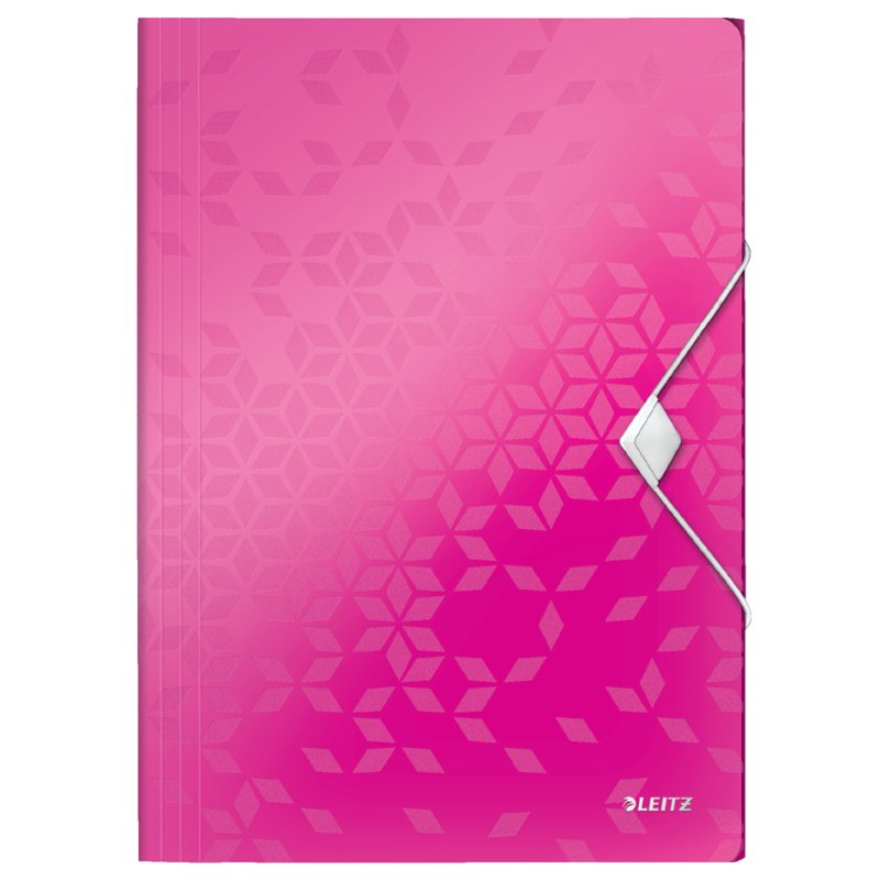 LEITZ chemise à élastique WOW A4, violet, 150 feuilles