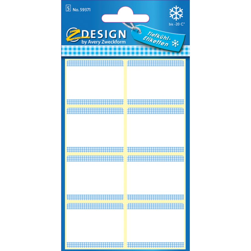 AVERY Zweckform étiquettes congélateur Home, bleu, adhésif permanent, 40 pièces