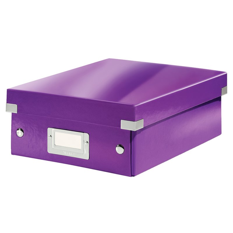LEITZ boîte de rangement Click & Store WOW, grand, bleu, 280×370×100 mm