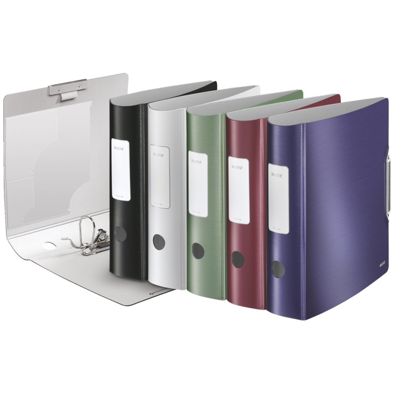LEITZ classeur Active Style 180°, bleu titane, 80 mm