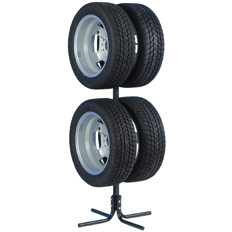 cartrend wheel and tyre rack, steel, for 4 tyres, 13-17 inch