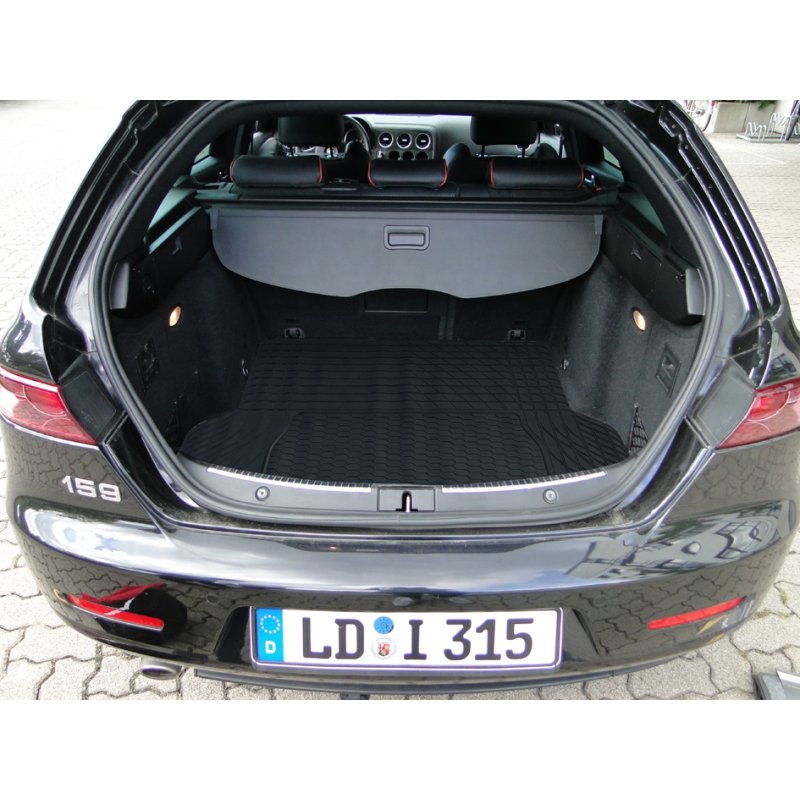 cartrend kofferbakmat, zwart, op maat snijdbaar, 140×108 cm