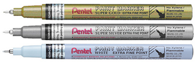 Pentel lackmarker PAINT MARKER MSP10, goud, 1,0 mm, aluminium behuizing