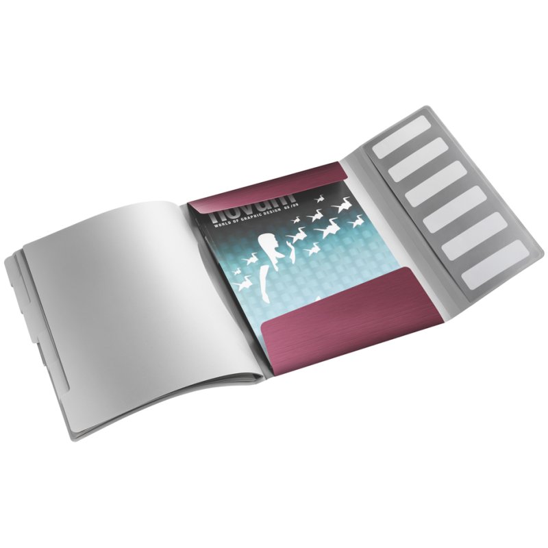 LEITZ Divider file Style A4, 12-compartment, black