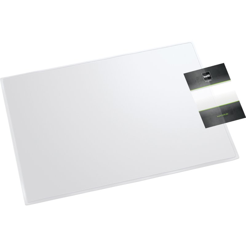 helit Sous-main The Flat Mat, transparent, 530 × 400 mm, PVC