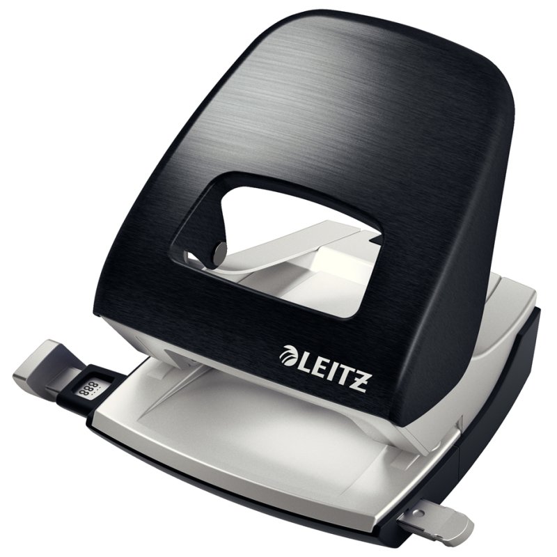 LEITZ perforator Style Nexxt 5008, satijn zwart, 30 vel