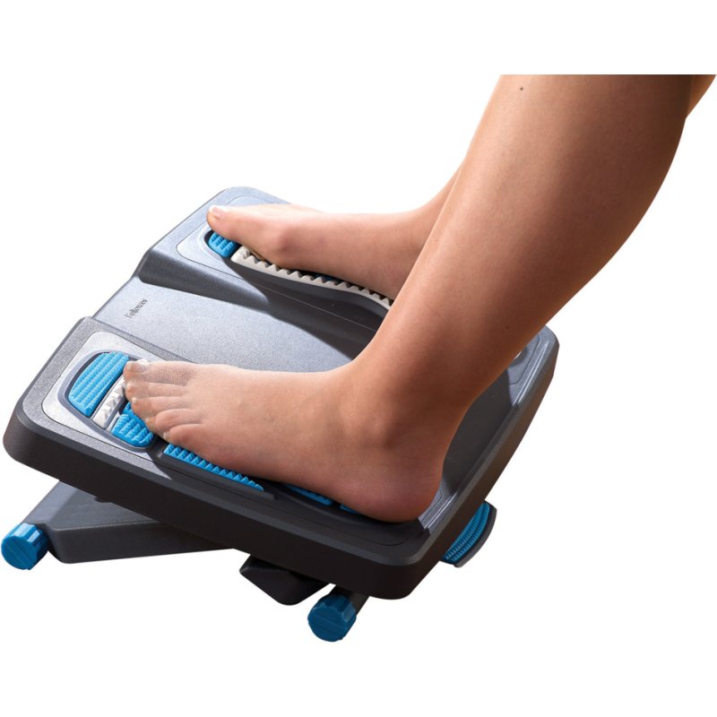 Fellowes Energizer footrest, height adjustable, black plastic