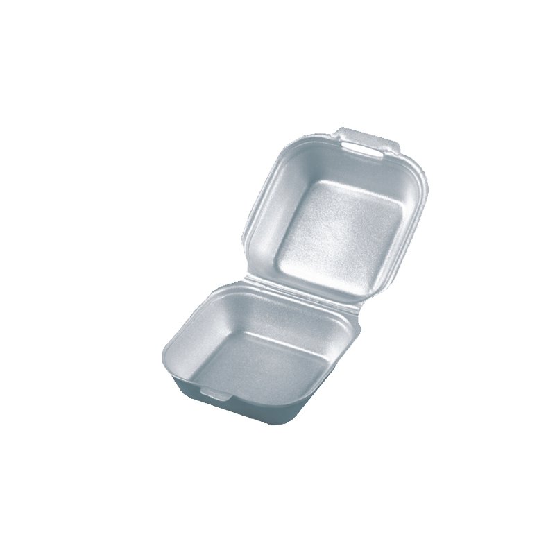 STARPAK boîte à hamburger carrée, XPS, 145 × 155 × 80 mm, 125 pièces