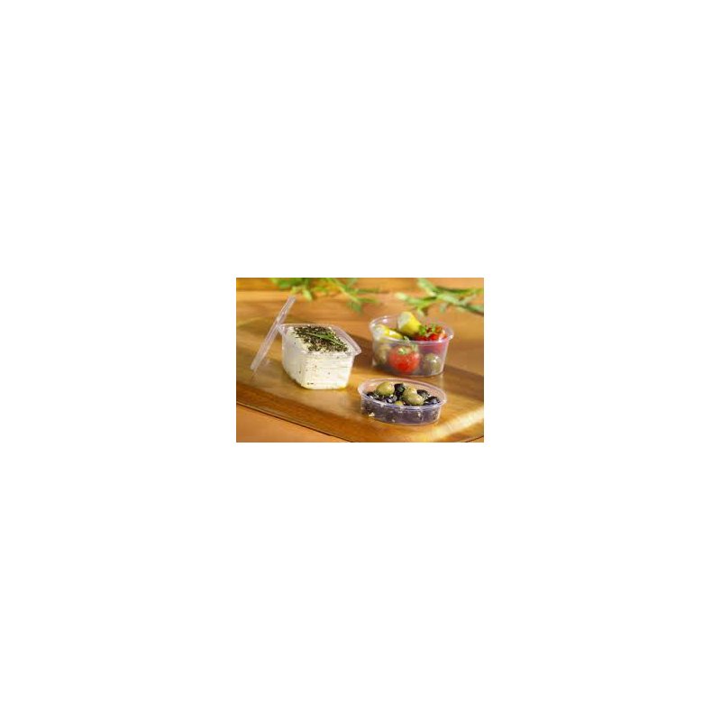 STARPAK gobelets d'emballage ronds, transparents, 250 ml, 100 pièces