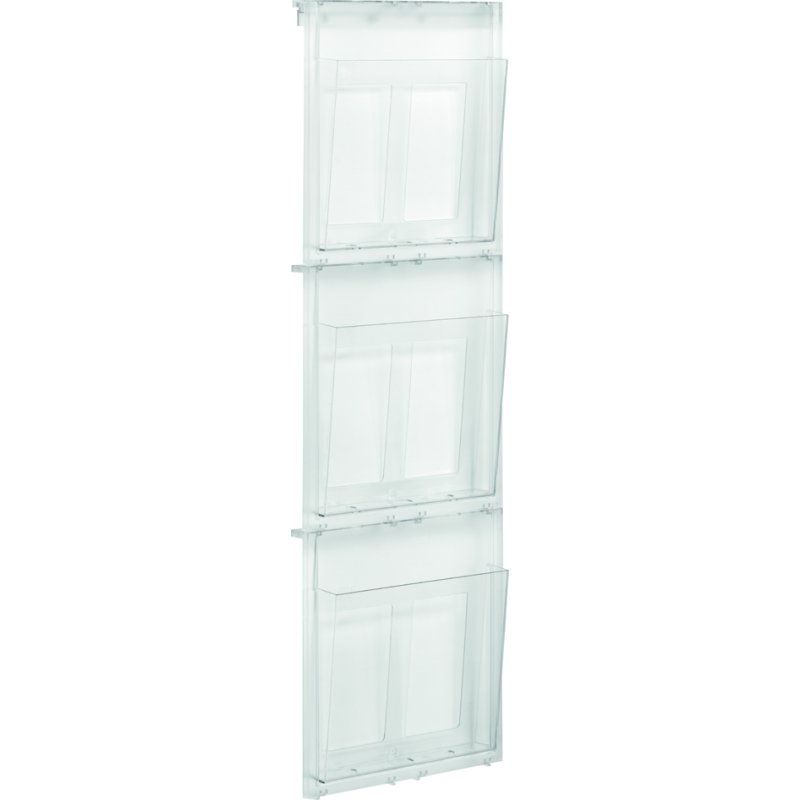 helit wall display The Placative, 9 × A4 portrait, crystal-clear, polystyrene