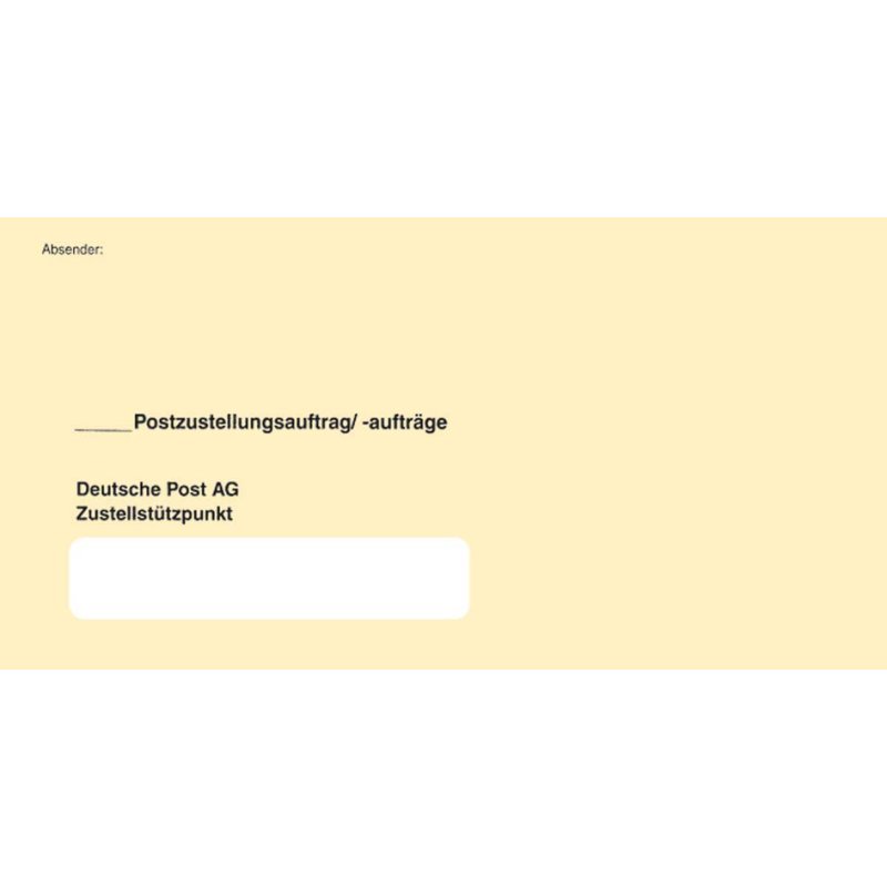 RNK Verlag Enveloppes de livraison 2050/100, 235×120 mm, jaune, 100 pièces