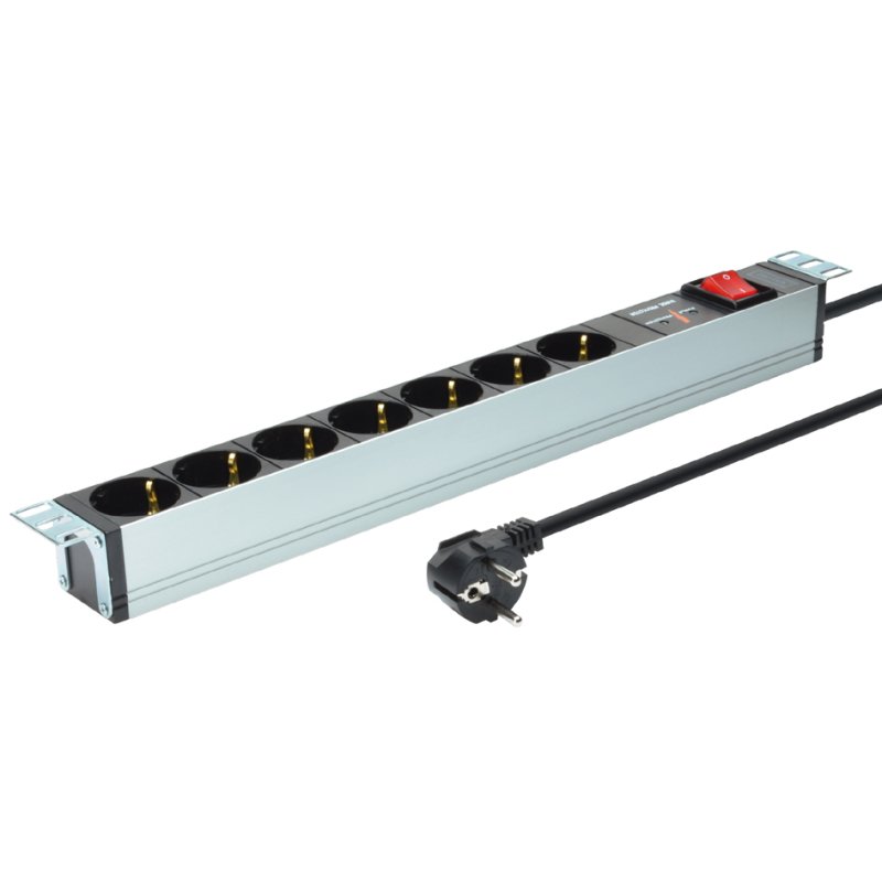 DIGITUS Baie 19 pouces, noir/argent, 1 U