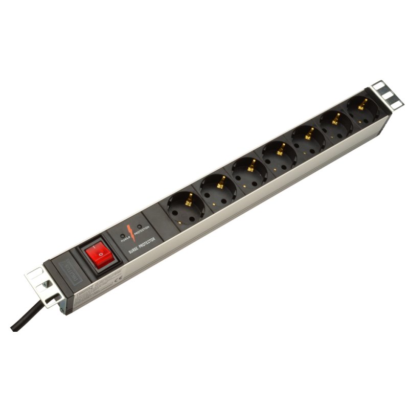 DIGITUS Baie 19 pouces, noir/argent, 1 U