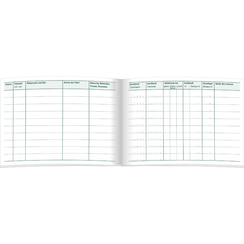 RNK Verlag rittenboek auto, DIN A6 dwars, 32 vel