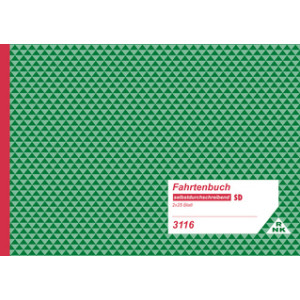 RNK Verlag rittenboek LKW A5, zelfkopiërend, wit/groen
