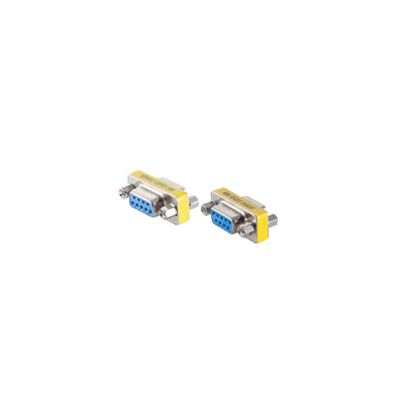 shiverpeaks Adaptateur Genre 9-broches Sub-D, connecteur mâle, contacts nickelés