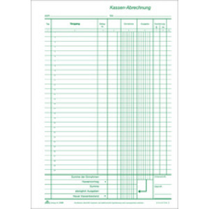 RNK Verlag kasboek A4, 2×50 vel, met doorschrijfpapier