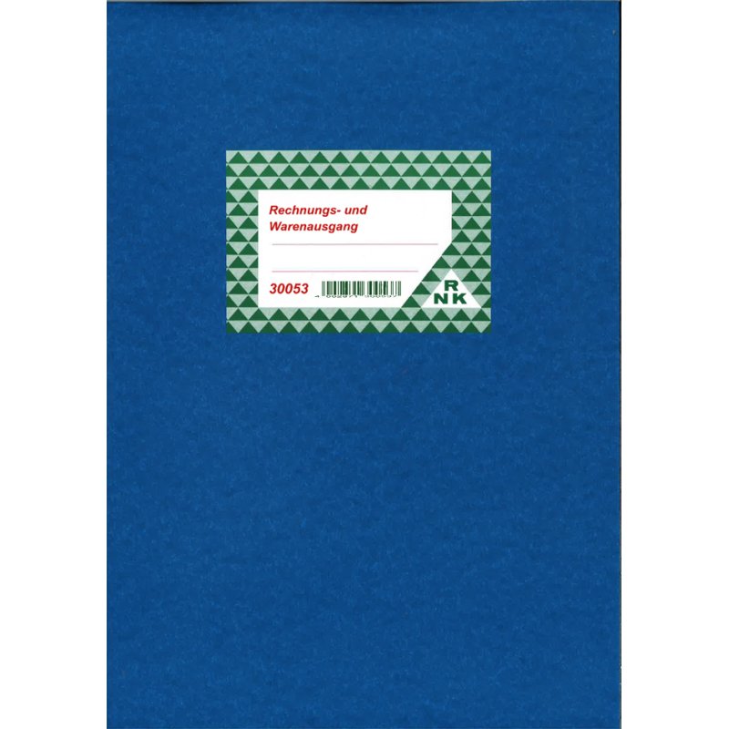 RNK Verlag invoice and goods-out book, white, A4, glued spine, 40 sheets