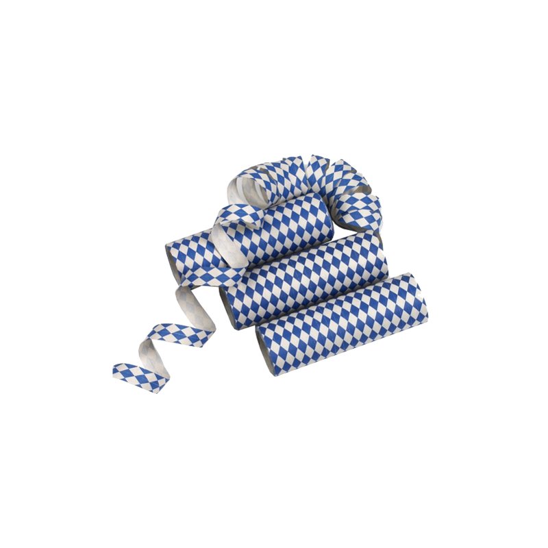 PAPSTAR serpentines Bavarois bleu, bleu/blanc, 4 m, 3 rouleaux