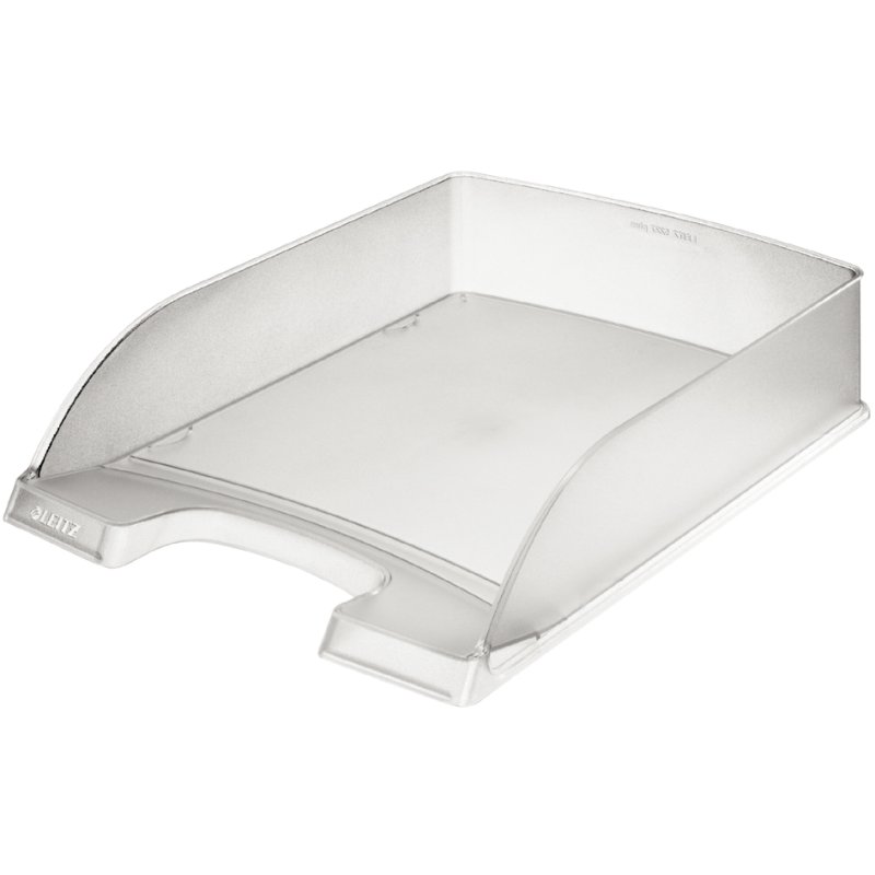 LEITZ corbeille à courrier Plus Standard A4, polystyrène, transparent