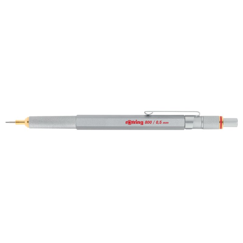 Rotring vulpotlood 800, 0,5 mm, zilver