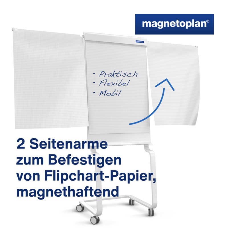 magnetoplan Design-flipchart evolution plus, blanc, 680×980 mm, magnétique
