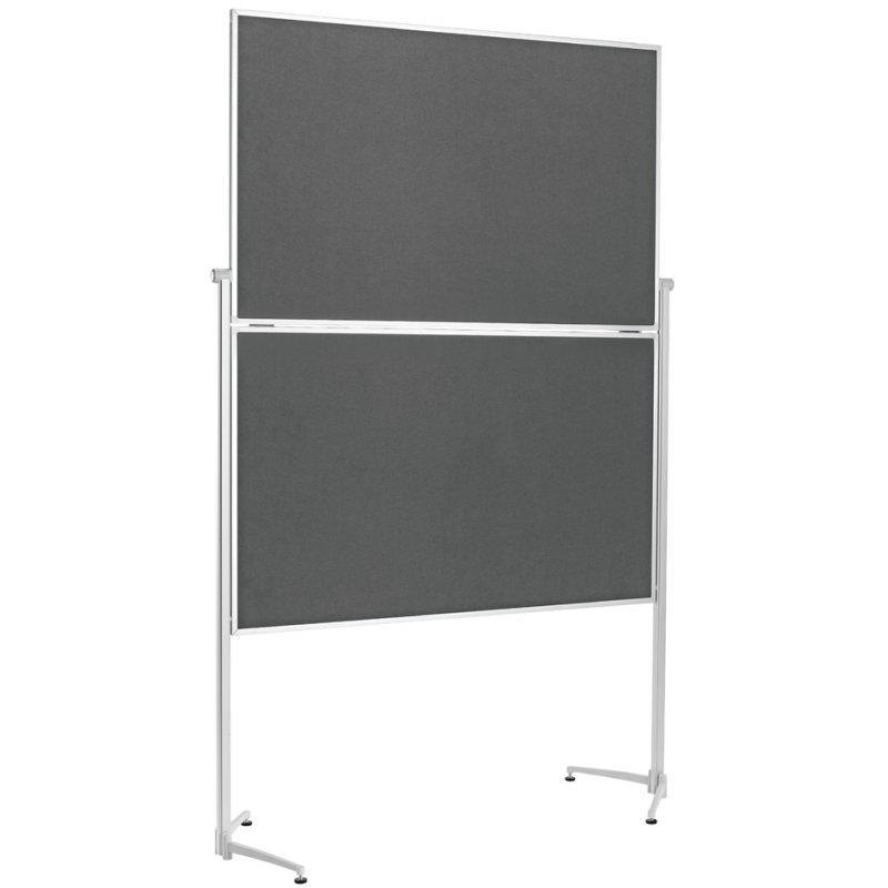 magnetoplan moderatietafel, inklapbaar, 120 × 150 cm, grijs