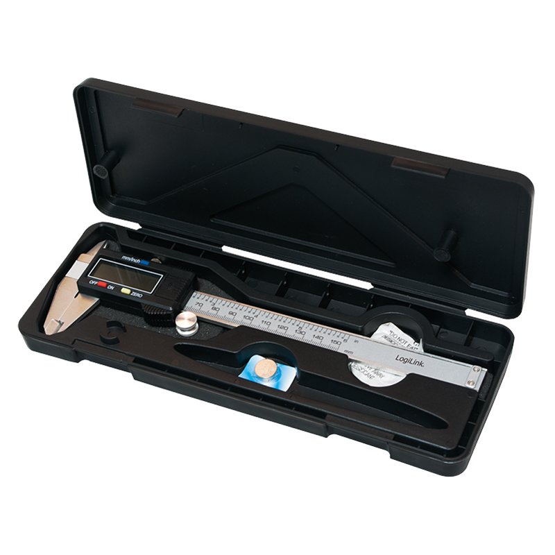 LogiLink Professional pied à coulisse numérique, écran LCD, métrique et impériale