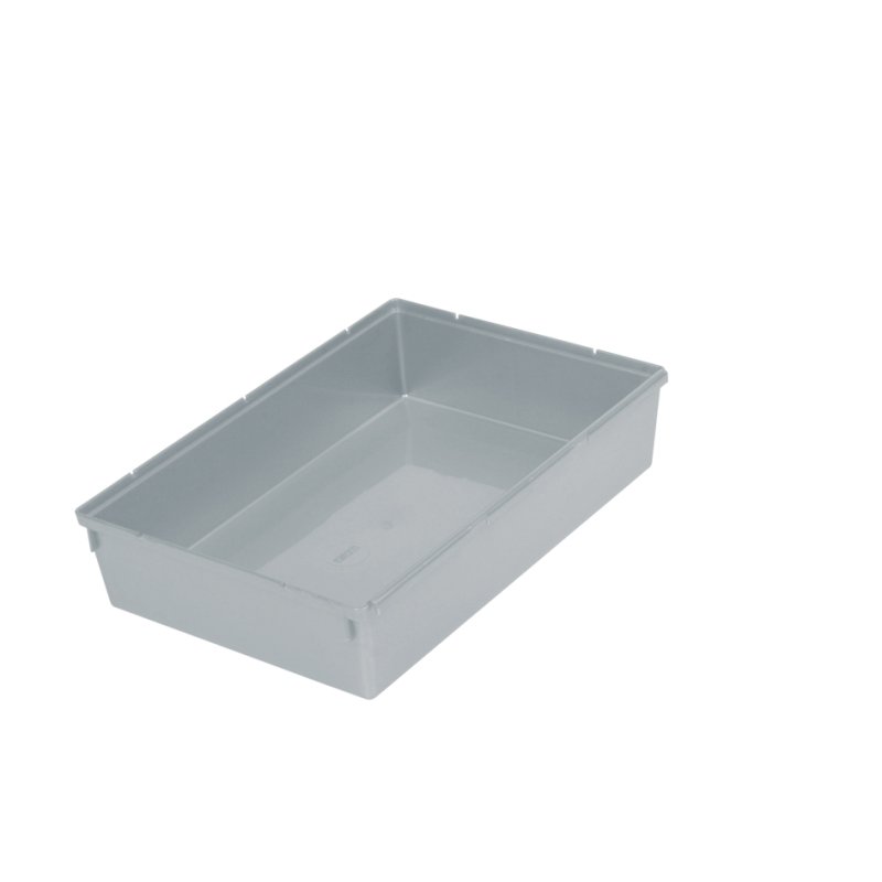 Keeeper boîte de rangement tiroir pepe, argent, 150×380×50 mm, empilable