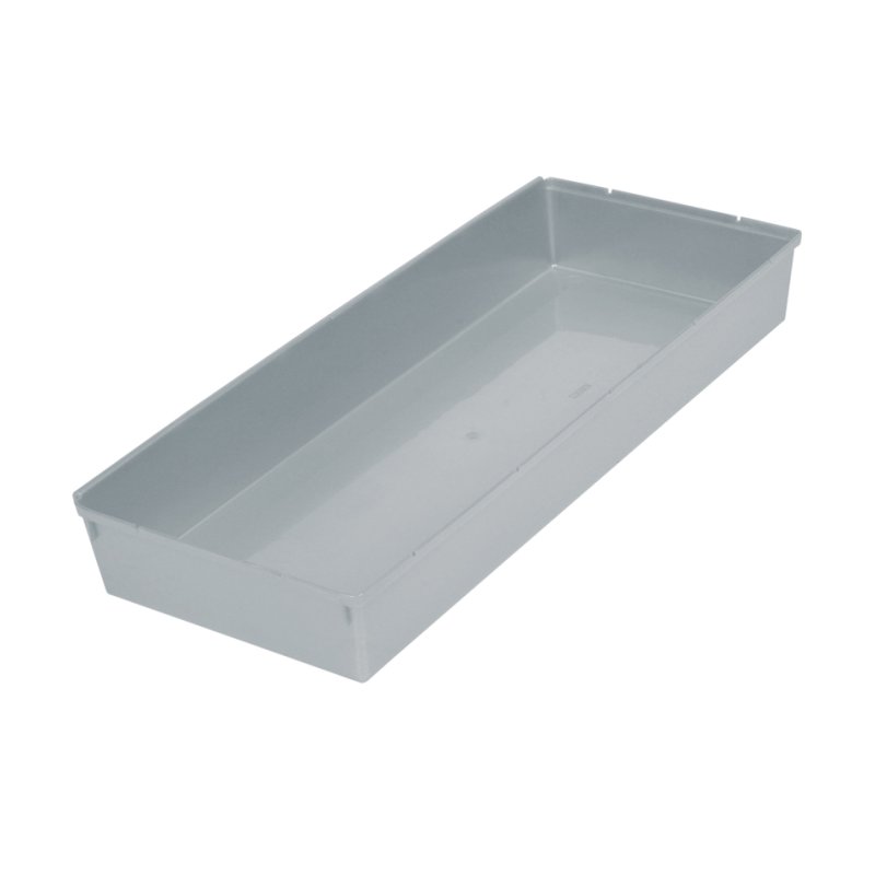 Keeeper boîte de rangement tiroir pepe, argent, 150×380×50 mm, empilable