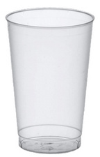 STARPAK drinkbeker herbruikbaar, transparant, 0,1 liter, 40 stuks