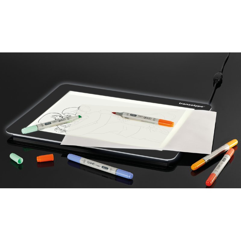 transotype lichttafel A3, LED-verlichting, dimbaar, 13 mm hoog