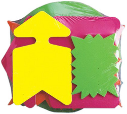 APLI pijlsymbool-etiketten, geel/oranje, 160 × 240 mm, 25 stuks