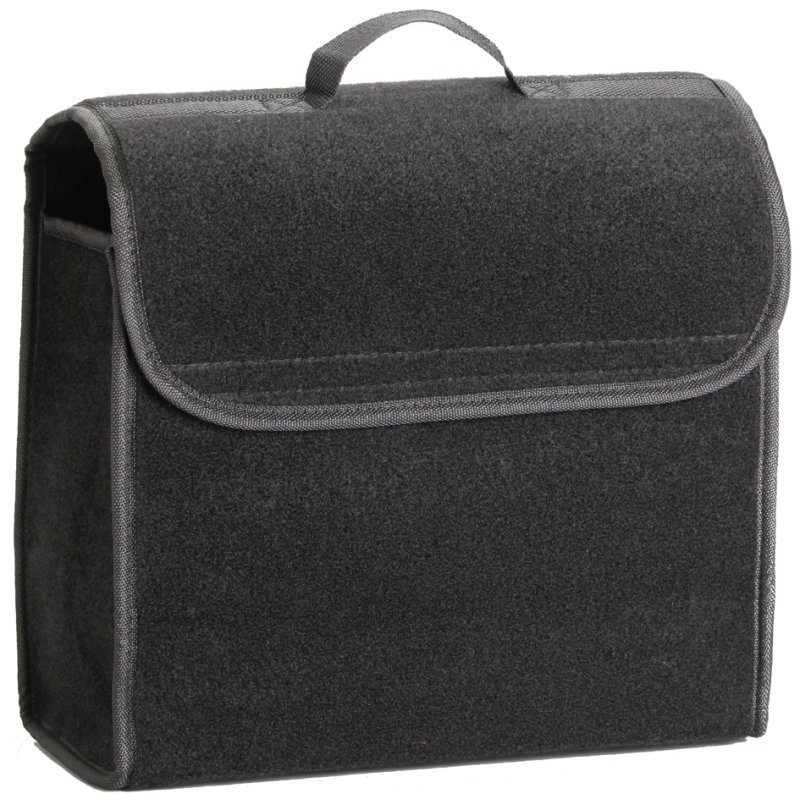 cartrend kofferbak organizer Quadro, zwart, 100% polyester, klittenband, 350×150×290 mm