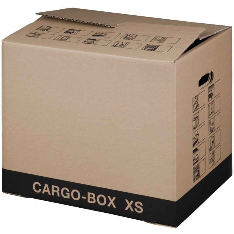 SMARTBOXPRO carton de déménagement CARGO-BOX XXL, marron, 76×43×46 cm, 20 pièces