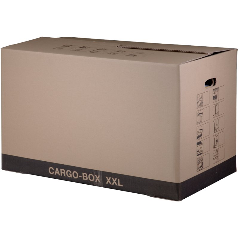 SMARTBOXPRO carton de déménagement CARGO-BOX XXL, marron, 76×43×46 cm, 20 pièces