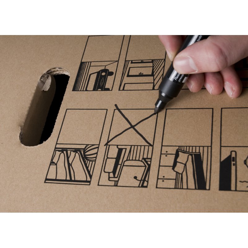 SMARTBOXPRO carton de déménagement CARGO-BOX XXL, marron, 76×43×46 cm, 20 pièces