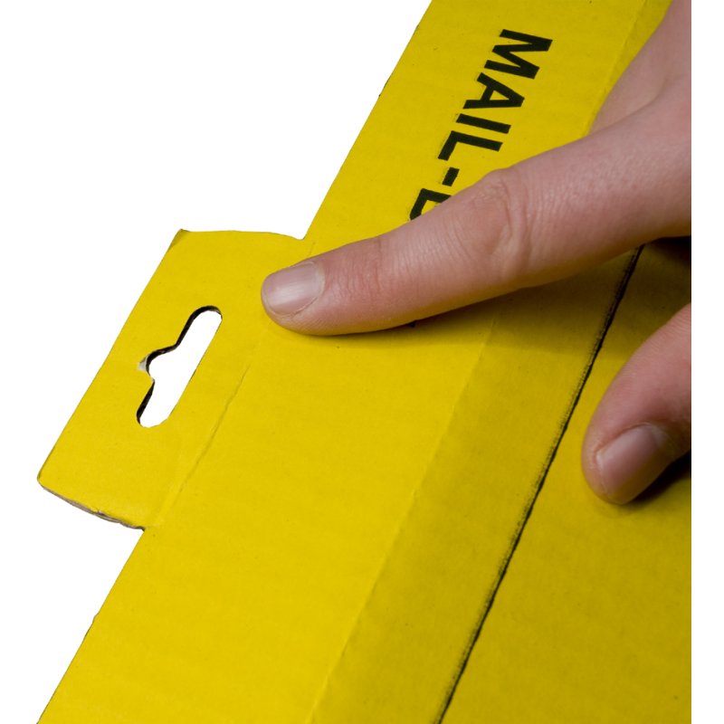 SMARTBOXPRO carton d'expédition MAIL BOX XS, jaune, 249×157×48 mm, 20 pièces