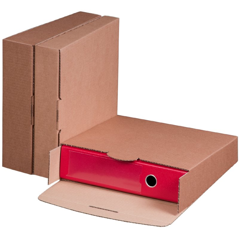SMARTBOXPRO classeur carton d'expédition, marron, réglable 50-80 mm, 20 pièces