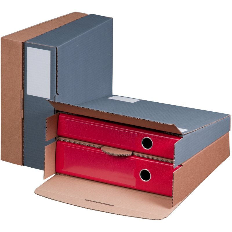 SMARTBOXPRO classeur carton d'expédition, marron, réglable 50-80 mm, 20 pièces