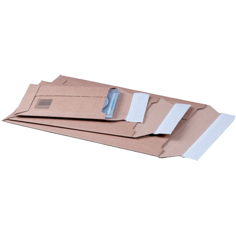SMARTBOXPRO verzendenvelop, golfkarton, bruin, A4 formaat, 25 stuks
