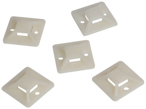 LogiLink kabelhouders zelfklevend, 19×19 mm, naturel, 100 stuks