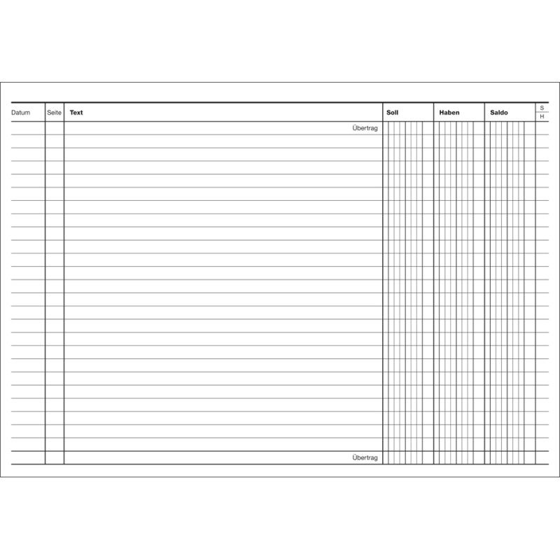 RNK Verlag rekeningcourantkaarten A5, wit, 190 g/m², 100 kaarten