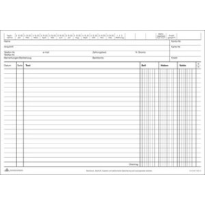 RNK Verlag rekeningcourantkaarten A5, wit, 190 g/m², 100 kaarten
