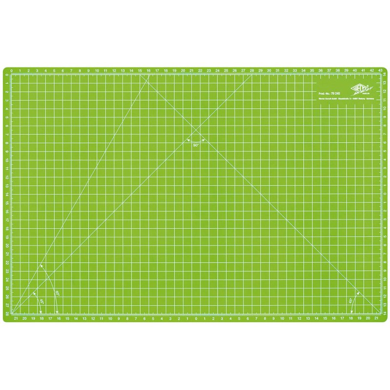 WEDO tapis de coupe et loisirs créatifs gamme confort, A4, vert, 3 mm