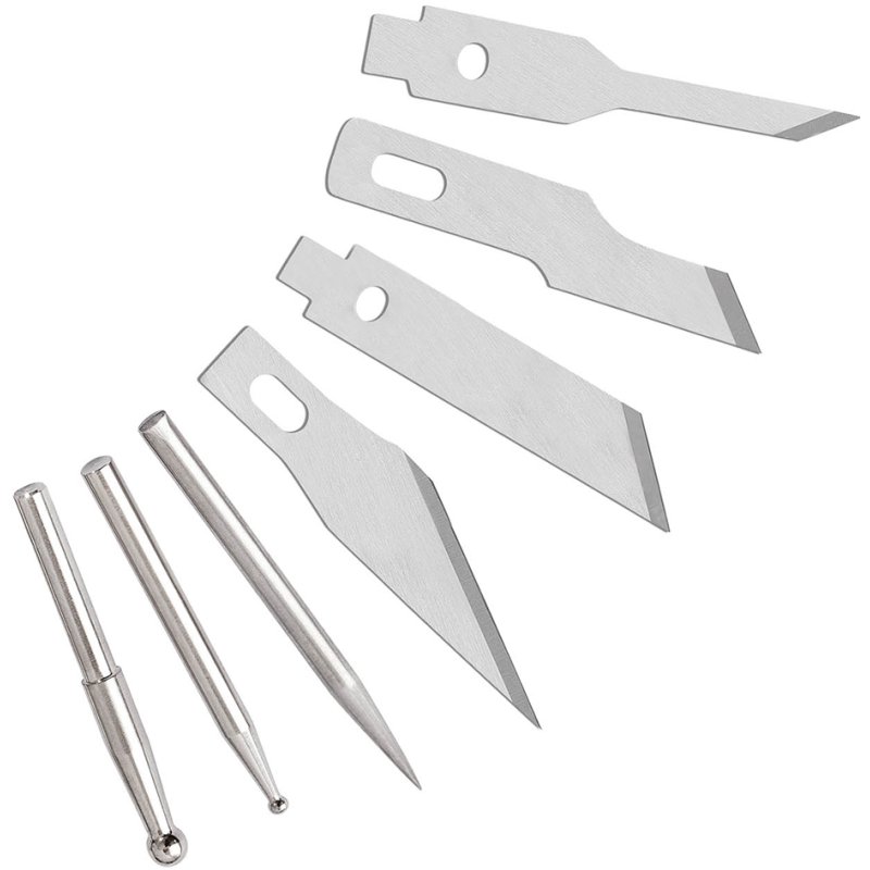 WEDO couteau de loisirs créatifs Comfortline, vert, avec 5 lames de précision