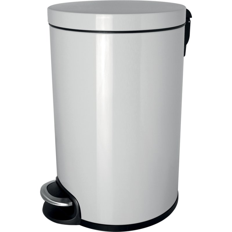 helit pedaalemmer cosmetica, 5 liter, wit, stille sluiting