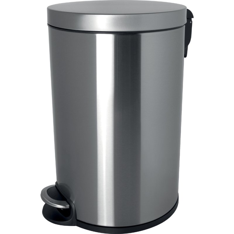 helit pédale poubelle the silent, 20 litres, blanc