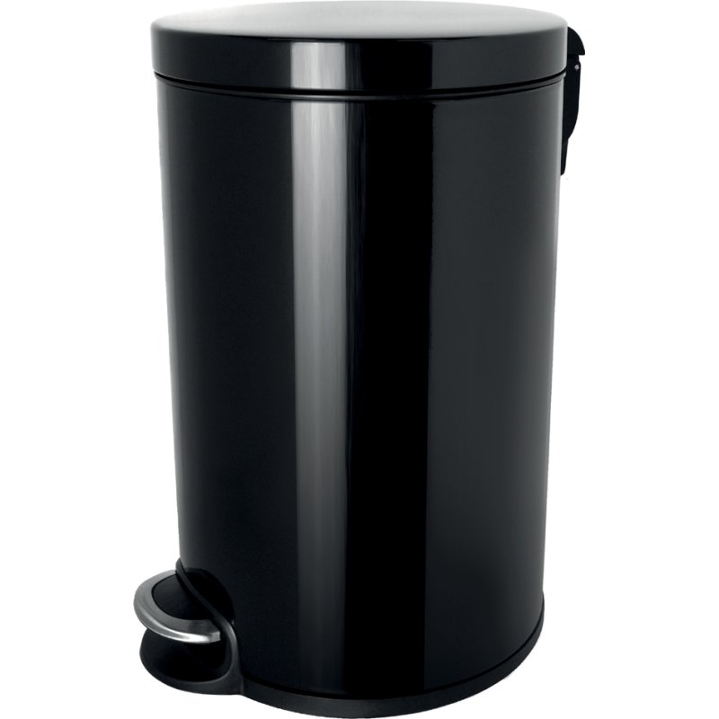 helit pédale poubelle the silent, 20 litres, blanc