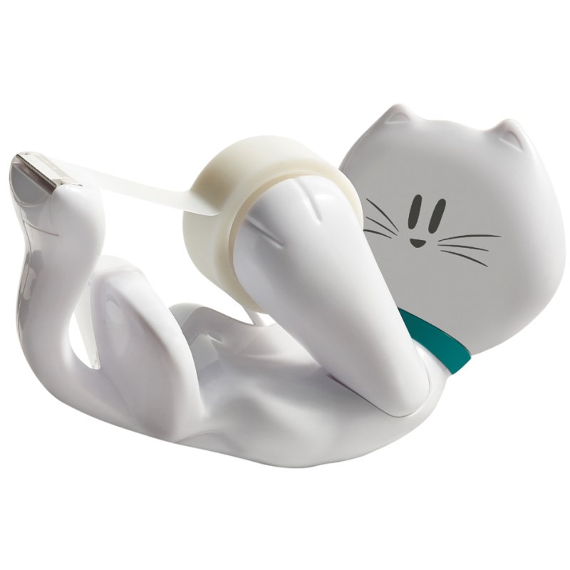 Scotch distributeur de ruban adhésif chat, incluant Magic tape, 19 mm × 8,9 m